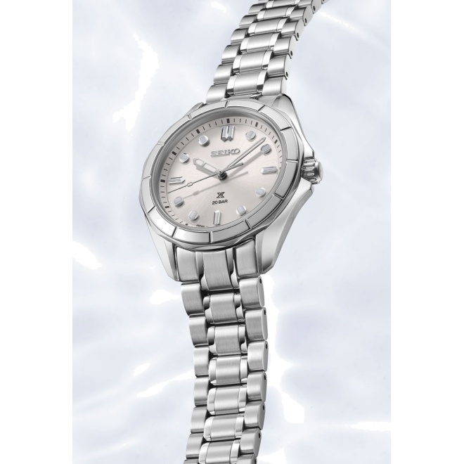 Seiko Prospex Mar ∅34 mm - 20 ATM, Esfera plateada - SUR595J1