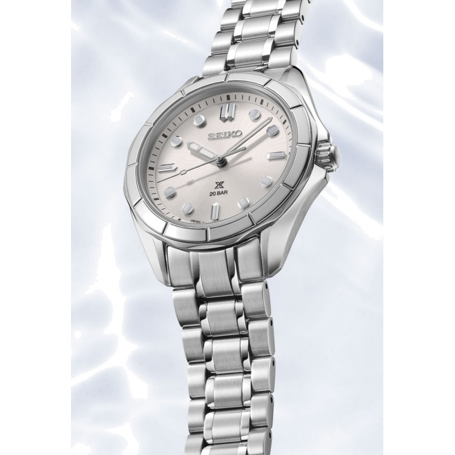 Seiko Prospex Mar ∅34 mm - 20 ATM, Esfera plateada - SUR595J1
