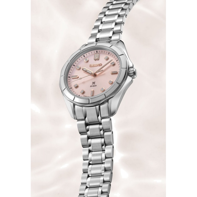 Seiko Prospex Mar ∅34 mm - 20 ATM, Esfera rosa - SUR597J1