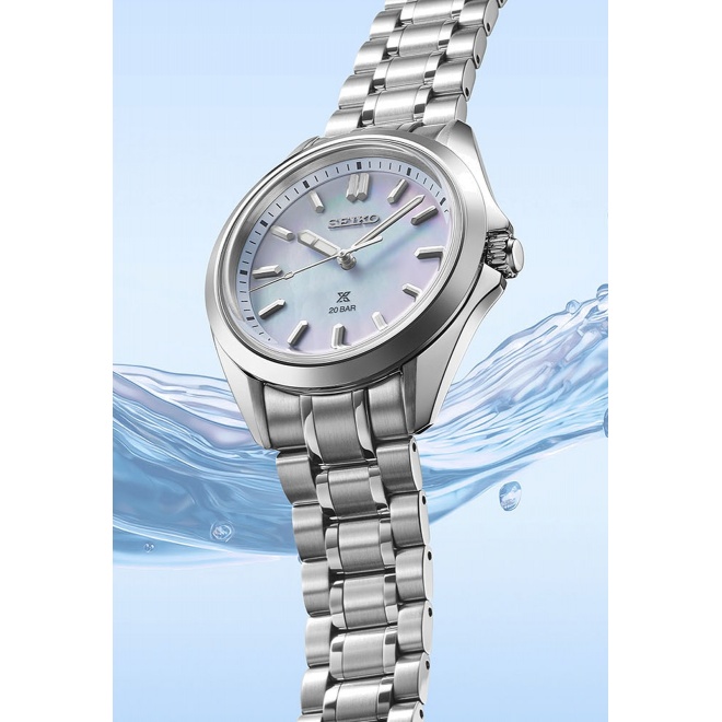 Seiko Prospex Mar ∅34 mm - 20 ATM, Esfera nácar azul - SUR607J1