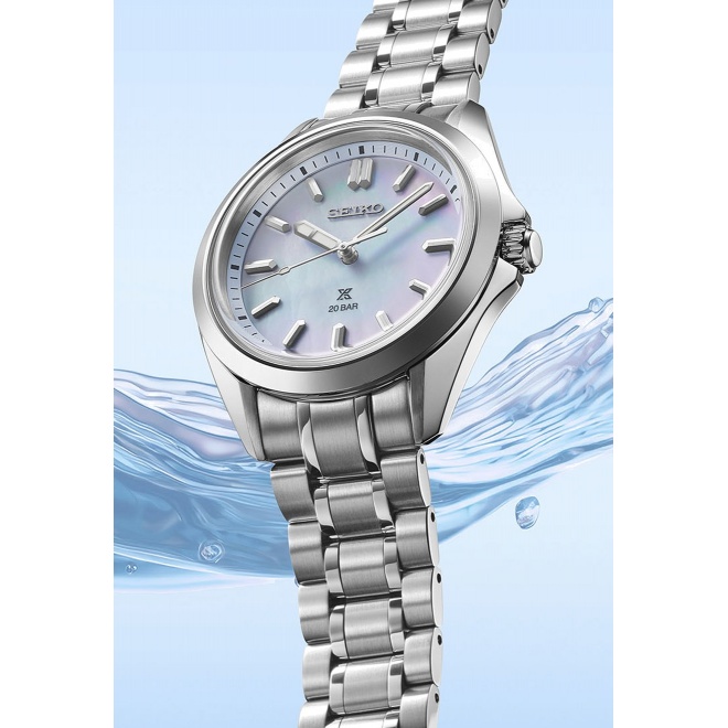 Seiko Prospex Mar ∅34 mm - 20 ATM, Esfera nácar azul - SUR607J1