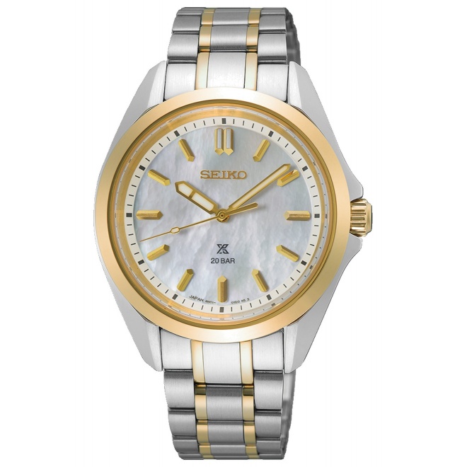 Seiko Prospex Mar ∅34 mm - 20 ATM, Esfera nácar blanco - SUR608J1