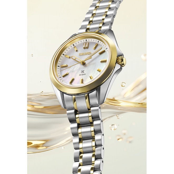Seiko Prospex Mar ∅34 mm - 20 ATM, Esfera nácar blanco - SUR608J1