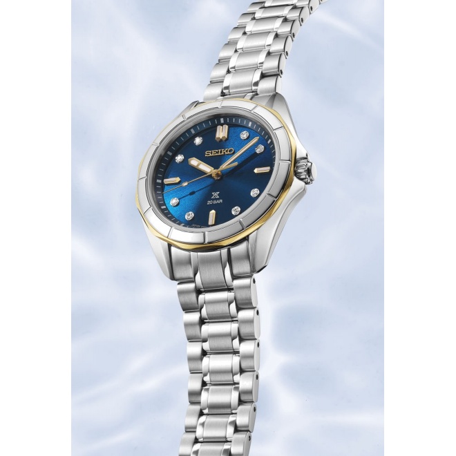 Seiko Prospex Mar ∅34 mm - 20 ATM, Esfera azul - SUR620J1