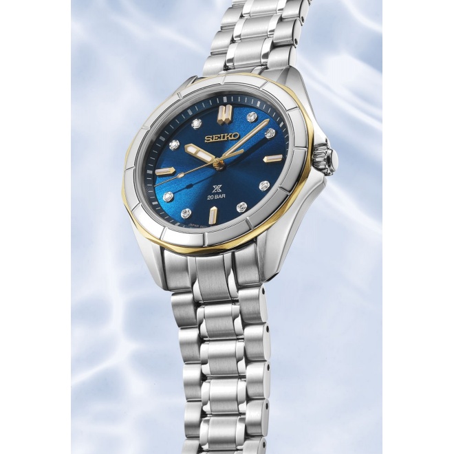 Seiko Prospex Mar ∅34 mm - 20 ATM, Esfera azul - SUR620J1