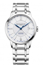 Baume & Mercier Classima ∅40 mm - 5 ATM, Esfera plata, brazalete de acero - M0A10273