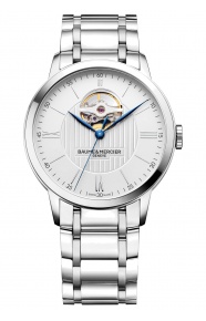 Baume & Mercier Classima ∅40 mm - 5 ATM, Esfera plata, brazalete de acero - M0A10275
