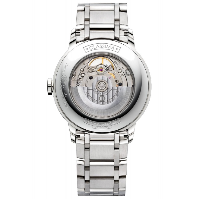 Baume & Mercier Classima ∅40 mm - 5 ATM, Esfera plata, brazalete de acero - M0A10275