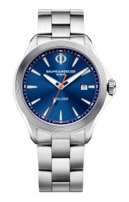 Baume & Mercier Clifton Club ∅42 mm - 10 ATM, Esfera azul, brazalete de acero - M0A10413