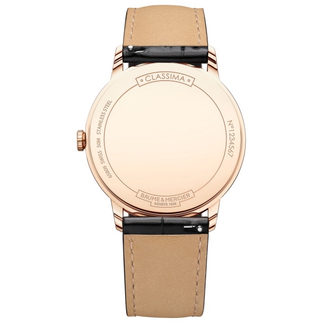 Baume & Mercier Classima ∅40 mm - 5 ATM, Esfera blanca, correa de becerro - M0A10441