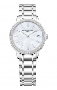 Baume & Mercier Classima ∅31 mm - 5 ATM, Esfera blanca, brazalete de acero - M0A10478