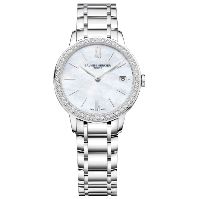 Baume & Mercier Classima ∅31 mm - 5 ATM, Esfera blanca, brazalete de acero - M0A10478