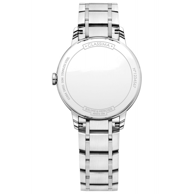Baume & Mercier Classima ∅31 mm - 5 ATM, Esfera blanca, brazalete de acero - M0A10478