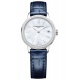 Baume & Mercier Classima ∅31 mm - 5 ATM, Esfera blanca, correa de aligátor con escamas cuadradas brillante - M0A10544