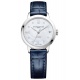 Baume & Mercier Classima ∅31 mm - 5 ATM, Esfera blanca, correa de aligátor con escamas cuadradas brillante - M0A10545