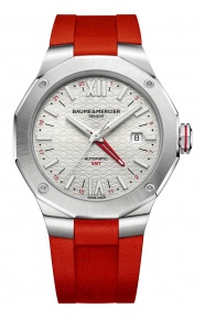 Baume & Mercier Riviera ∅42 mm - 10 ATM, Esfera gris, correa de caucho - M0A10801