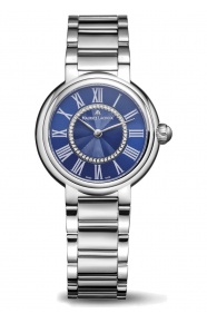 Maurice Lacroix Fiaba Round ∅33 mm - 5 ATM, Esfera azul - FA1306-SS002-410-1