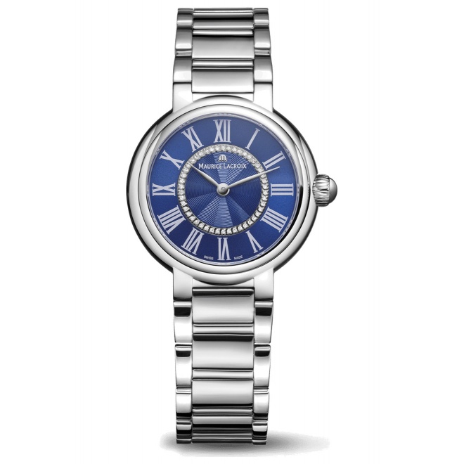 Maurice Lacroix Fiaba Round ∅33 mm - 5 ATM, Esfera azul - FA1306-SS002-410-1