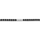 Pulsera Rivière de oro blanco de 18 Kt con diamantes negros de 2,40 ct