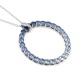 Colgante de oro blanco de 18 Kt con zafiro azul de 3,82 ct y diamantes de 0,02 ct