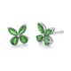 Pendientes de oro blanco de 18 Kt con esmeraldas de 1,09 ct