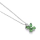 Colgante de oro blanco de 18 Kt con esmeraldas de 0,61 ct