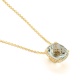 Colgante Rosetón de oro amarillo de 18 Kt con amatista de 4,00 ct y diamantes de 0,09 ct
