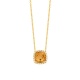 Colgante Rosetón de oro amarillo de 18 Kt con citrino de 0,97 ct y diamantes de 0,05 ct