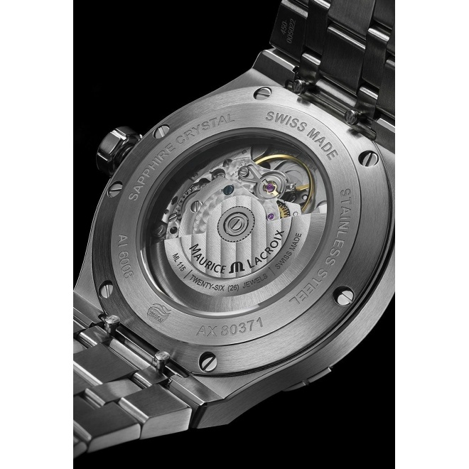 Maurice Lacroix Aikon Automatic ∅42 mm - 20 ATM, Esfera azul, brazalete de acero