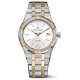 Maurice Lacroix Aikon Quartz ∅40 mm - 10 ATM, Esfera plateada, brazalete de acero, bicolor