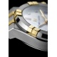 Maurice Lacroix Aikon Automatic Date ∅35 mm - 20 ATM, Esfera nácar, brazalete de acero, bicolor, brillantes, oro