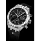 Maurice Lacroix Aikon Automatic Chronograph ∅44 mm - 20 ATM, Esfera negra, brazalete de piel negra