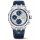 Maurice Lacroix Aikon Automatic Chronograph ∅44 mm - 20 ATM, Esfera gris/azul, brazalete de piel azul