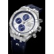Maurice Lacroix Aikon Automatic Chronograph ∅44 mm - 20 ATM, Esfera gris/azul, brazalete de piel azul