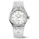 Maurice Lacroix Aikon Automatic Date ∅35 mm - 20 ATM, Esfera nácar blanco 8 diamantes, brazalete de piel blanco