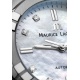 Maurice Lacroix Aikon Automatic Date ∅35 mm - 20 ATM, Esfera nácar blanco 8 diamantes, brazalete de acero
