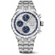 Maurice Lacroix Aikon Automatic Chronograph ∅44 mm - 20 ATM, Esfera gris, brazalete de acero, azul