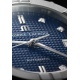 Maurice Lacroix Aikon Automatic Date ∅35 mm - 20 ATM, Esfera azul 8 diamantes, brazalete de piel azul