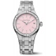Maurice Lacroix Aikon Quartz Colours Edition ∅35 mm - 10 ATM, Esfera rosa, brazalete de acero, diamantes
