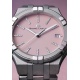 Maurice Lacroix Aikon Quartz Colours Edition ∅35 mm - 10 ATM, Esfera rosa, brazalete de acero, diamantes