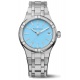 Maurice Lacroix Aikon Quartz Colours Edition ∅35 mm - 10 ATM, Esfera azul, brazalete de acero, diamantes