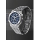 Maurice Lacroix Aikon Quartz Chronograph ∅42 mm - 10 ATM, Esfera azul, brazalete de acero