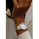 Maurice Lacroix Aikon Quartz ∅35 mm - 10 ATM, Esfera nácar, brazalete de acero, duotone - 10 ATM, bicolor PVD oro amarillo