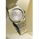 Maurice Lacroix Aikon Quartz ∅40 mm - 10 ATM, Esfera plateada, brazalete de acero, duotone - 10 ATM, bicolor PVD oro amarillo
