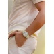 Maurice Lacroix Aikon Quartz ∅40 mm - 10 ATM, Esfera plateada, brazalete de acero, duotone - 10 ATM, bicolor PVD oro amarillo