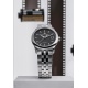 Maurice Lacroix 1975 Automatic ∅36 mm - 10 ATM, Esfera negra, brazalete de acero