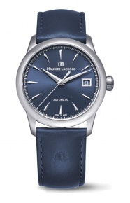 Maurice Lacroix 1975 Automatic ∅36 mm - 10 ATM, Esfera azul, correa de piel azul