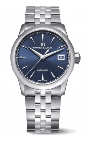Maurice Lacroix 1975 Automatic ∅36 mm - 10 ATM, Esfera azul, brazalete de acero