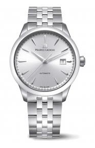 Maurice Lacroix 1975 Automatic ∅40 mm - 10 ATM, Esfera plateada, brazalete de acero