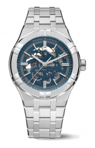 Maurice Lacroix Aikon Automatic Skeleton ∅42 mm - 20 ATM, Esfera azul, brazalete de acero